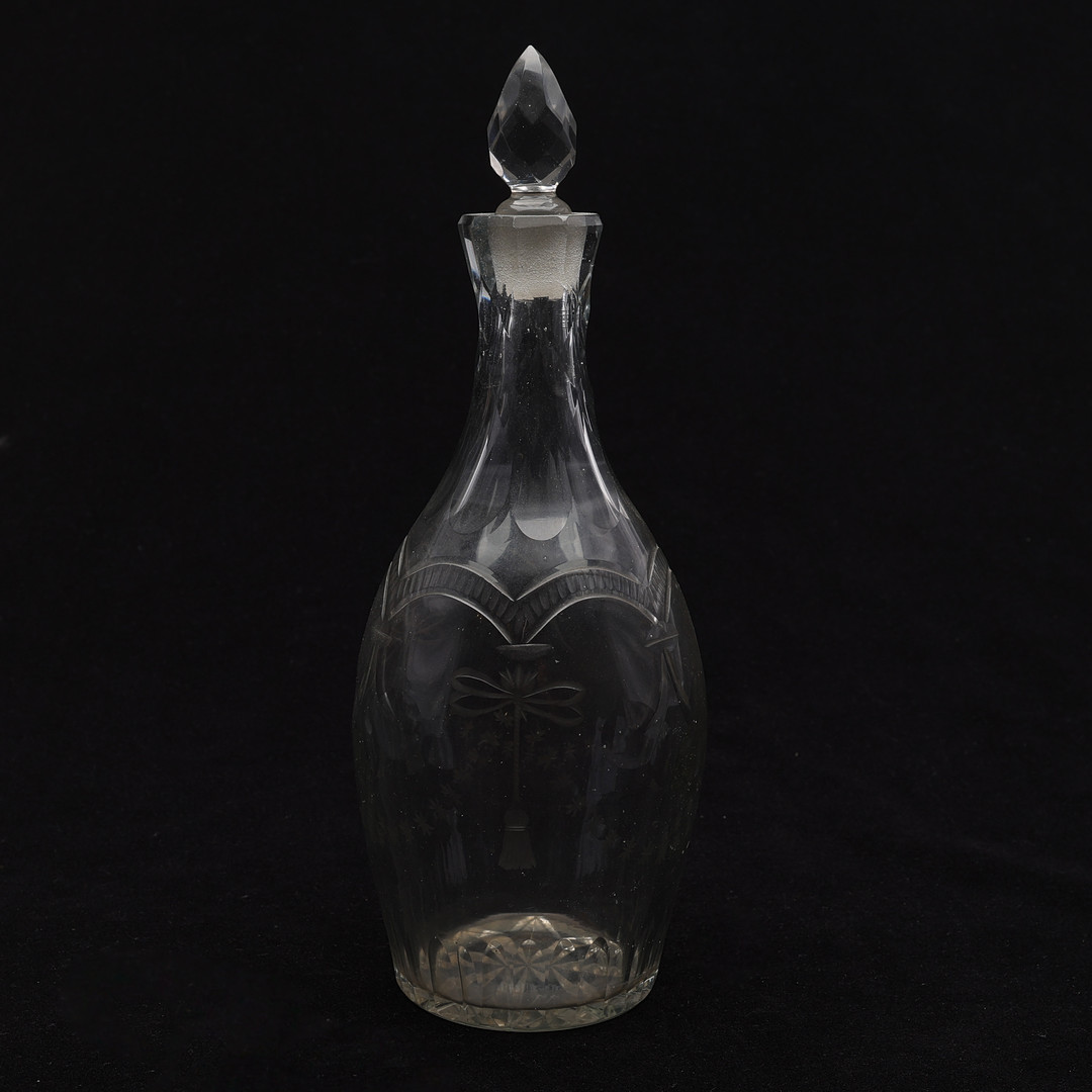 GLASKARAFFER, 4 ST, 1800-TAL.