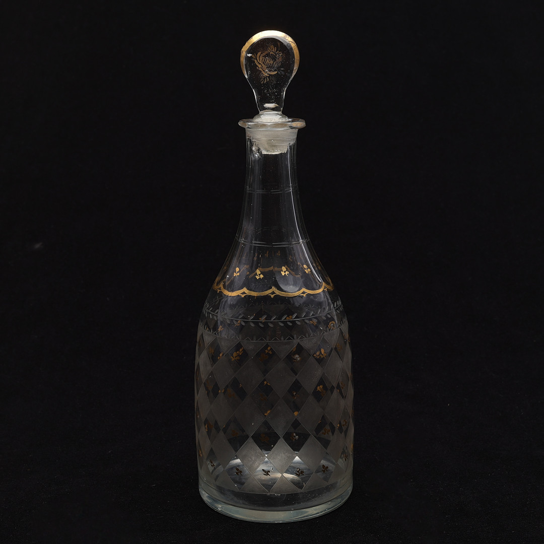 GLASKARAFFER, 4 ST, 1800-TAL.