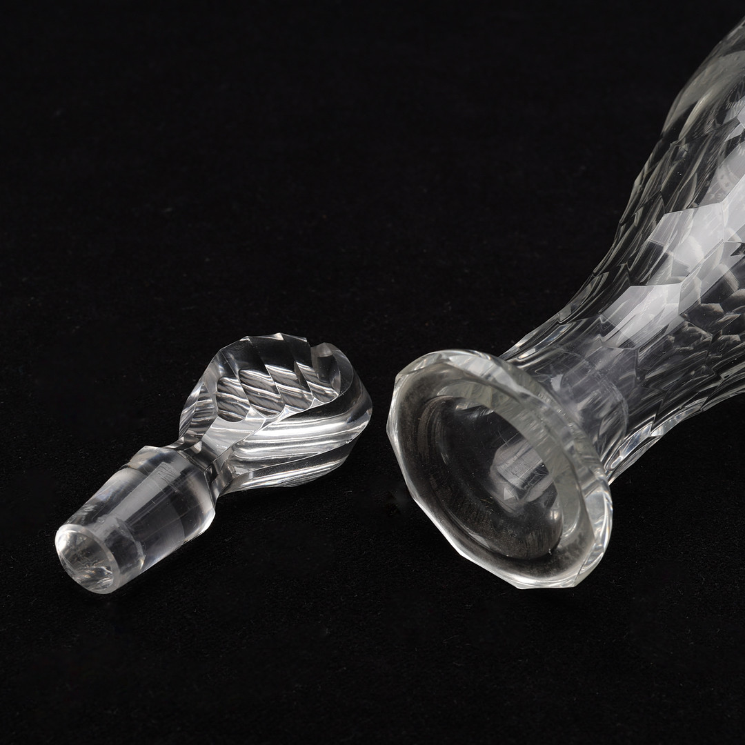 GLASKARAFFER, 4 ST, 1800-TAL.