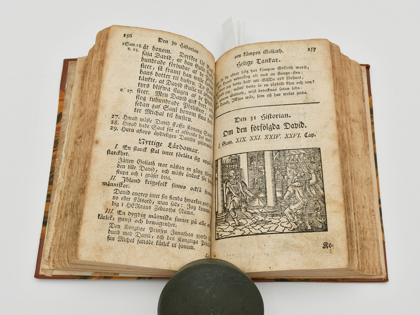 Twå gånger twå och femtio utwalda bibliska historier, utu gamla och nya testamentet ungdomen til godo sammanskrefna, af Johan Hübner 1791.