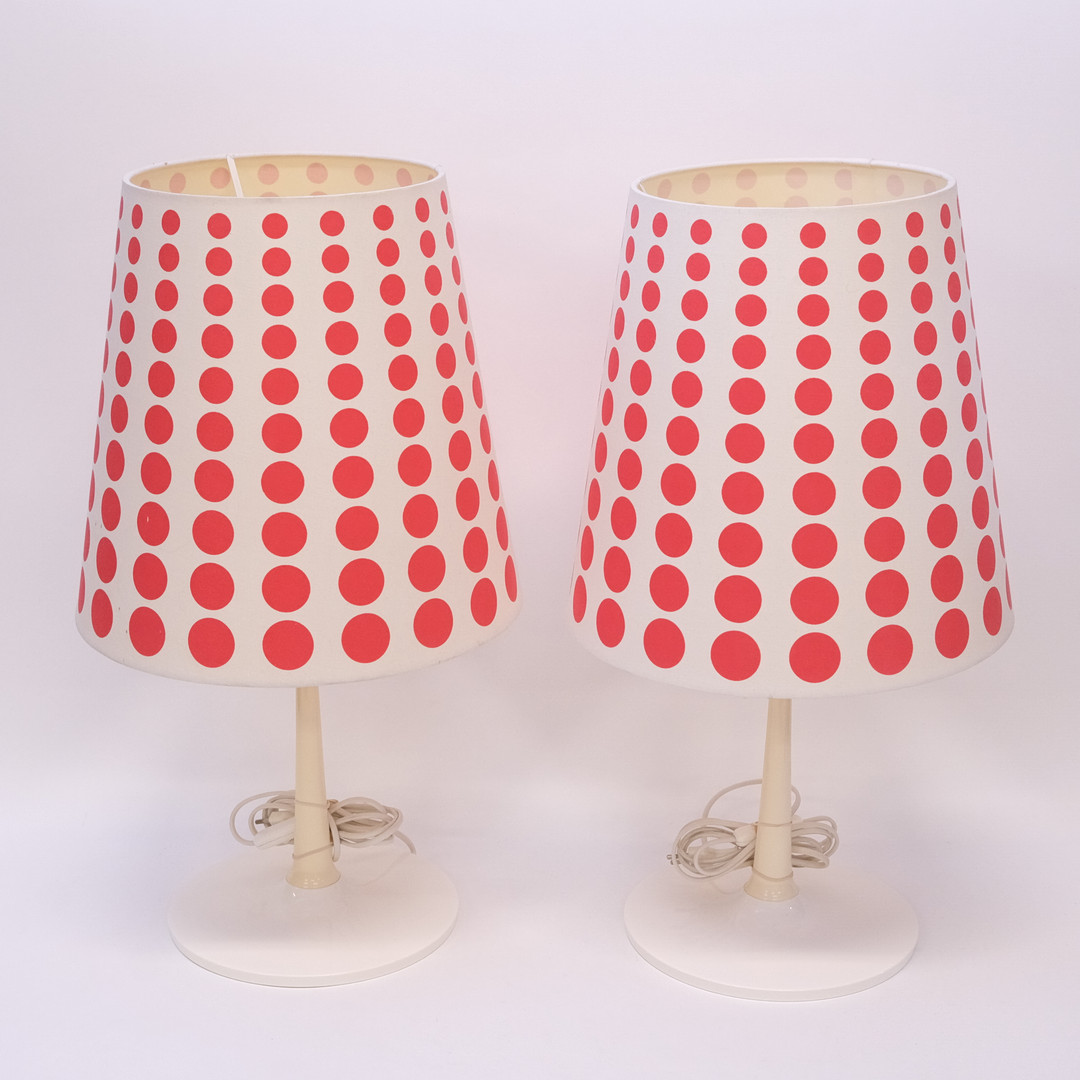 BORDSLAMPOR, IKEA 1960/70-TAL, ETT PAR, "ENERGI-GAS", MAGNUS ELEBÄCK och CARL OJERSTAM.