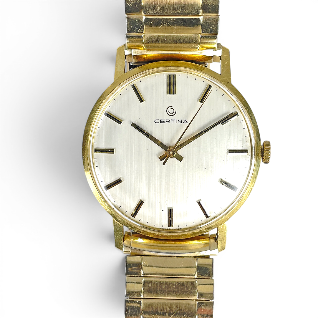 ARMBANDSUR, 18K guld, Certina, manuell.