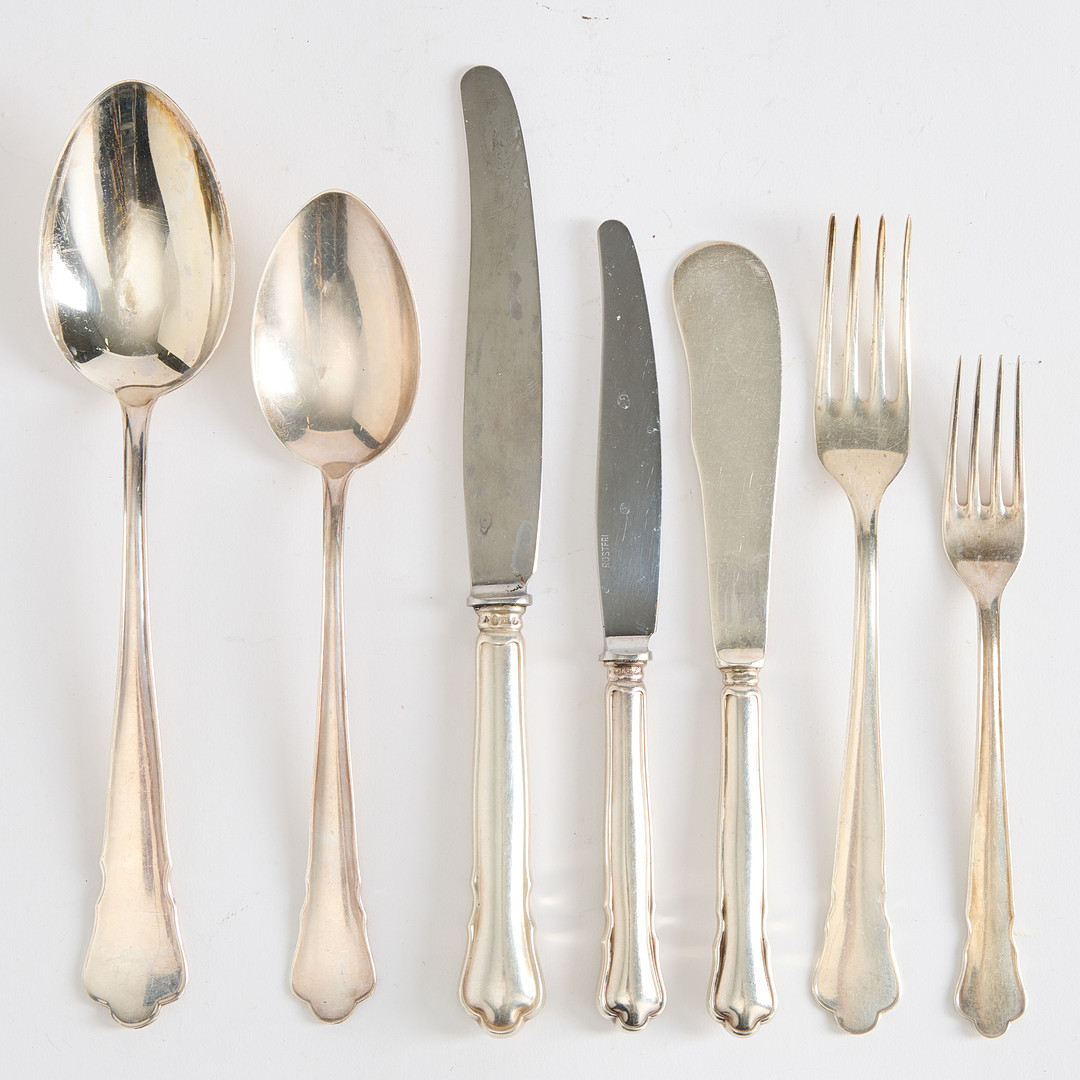 BESTICK, 83 delar, "Chippendale ", silver, GAB Stockholm 1950-tal.