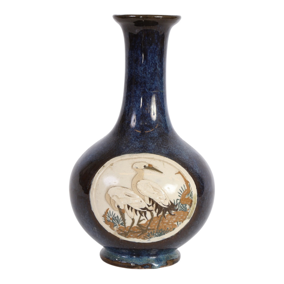Kinesisk vase af stentøj, 1800-tallets slutning.
