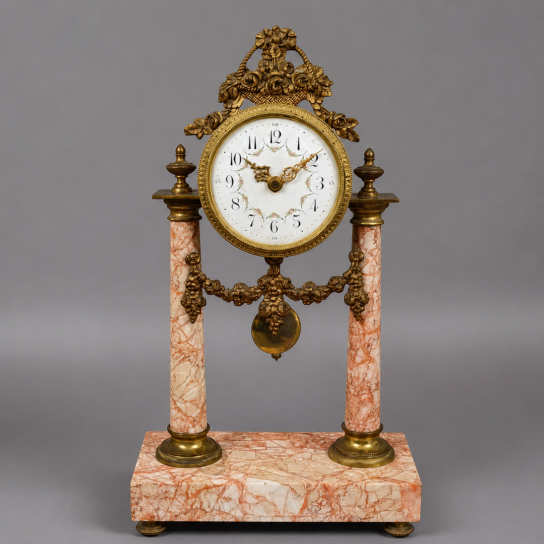 PORTALUHR / SÄULENUHR im Louis-XVI-Stil - Frankreich um 1880–1900.