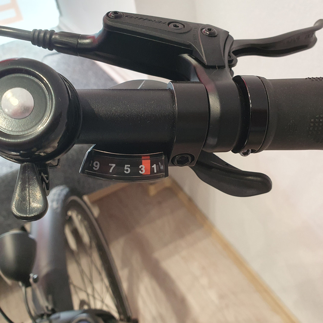 GRUNDIG GCB-1 E-Bike Schwarz, Shimano 9-Gang.