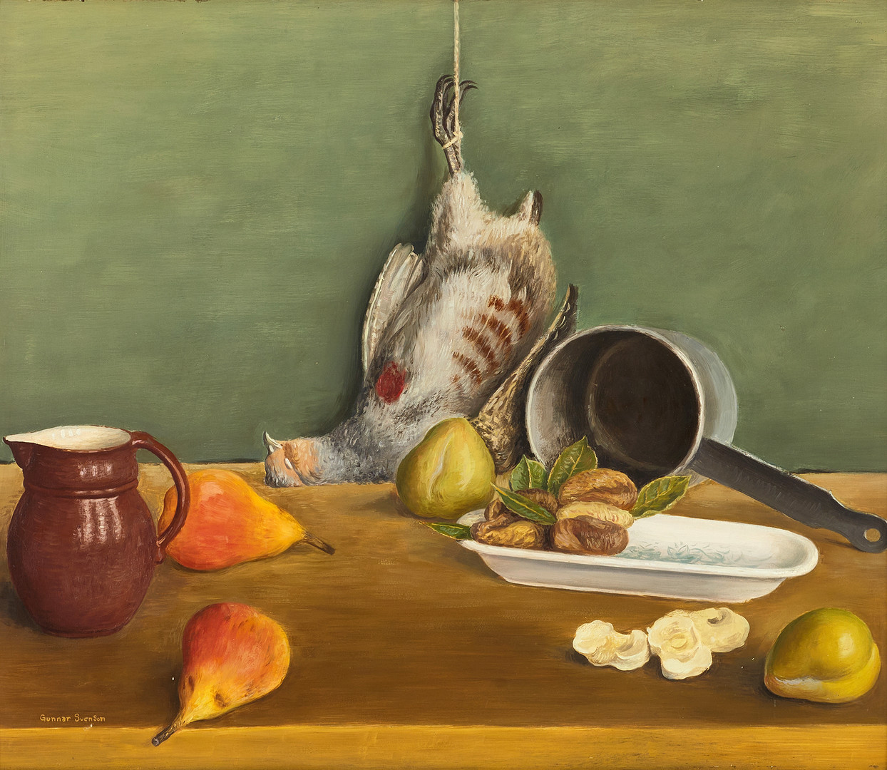 GUNNAR SVENSON (1892-1977). "Nature morte III", 1920-tal, signerad Gunnar Svenson, olja på pannå.
