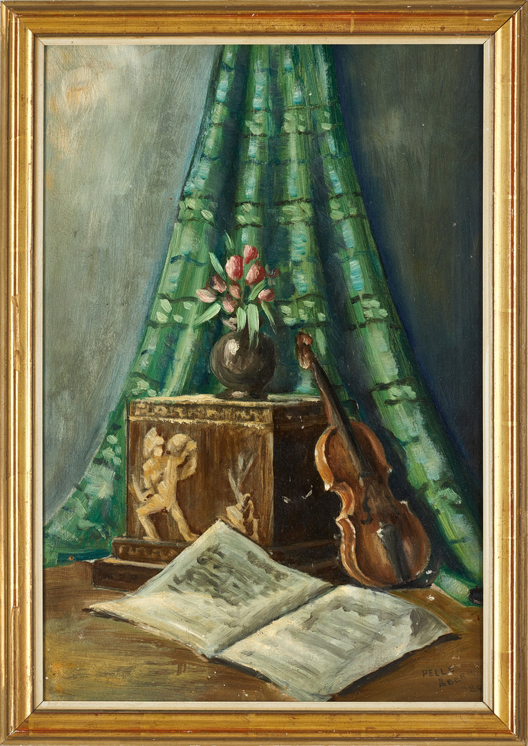 PELLE ÅBERG (1909-1964), Stilleben, signerad och daterad 1929, olja på pannå.