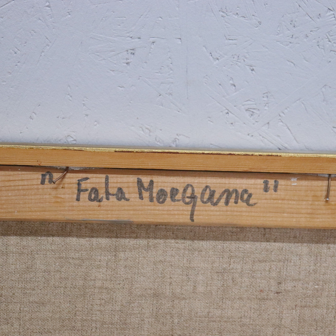 TORSTEN HULT. olja på duk, "Fata Morgana", komposition.
