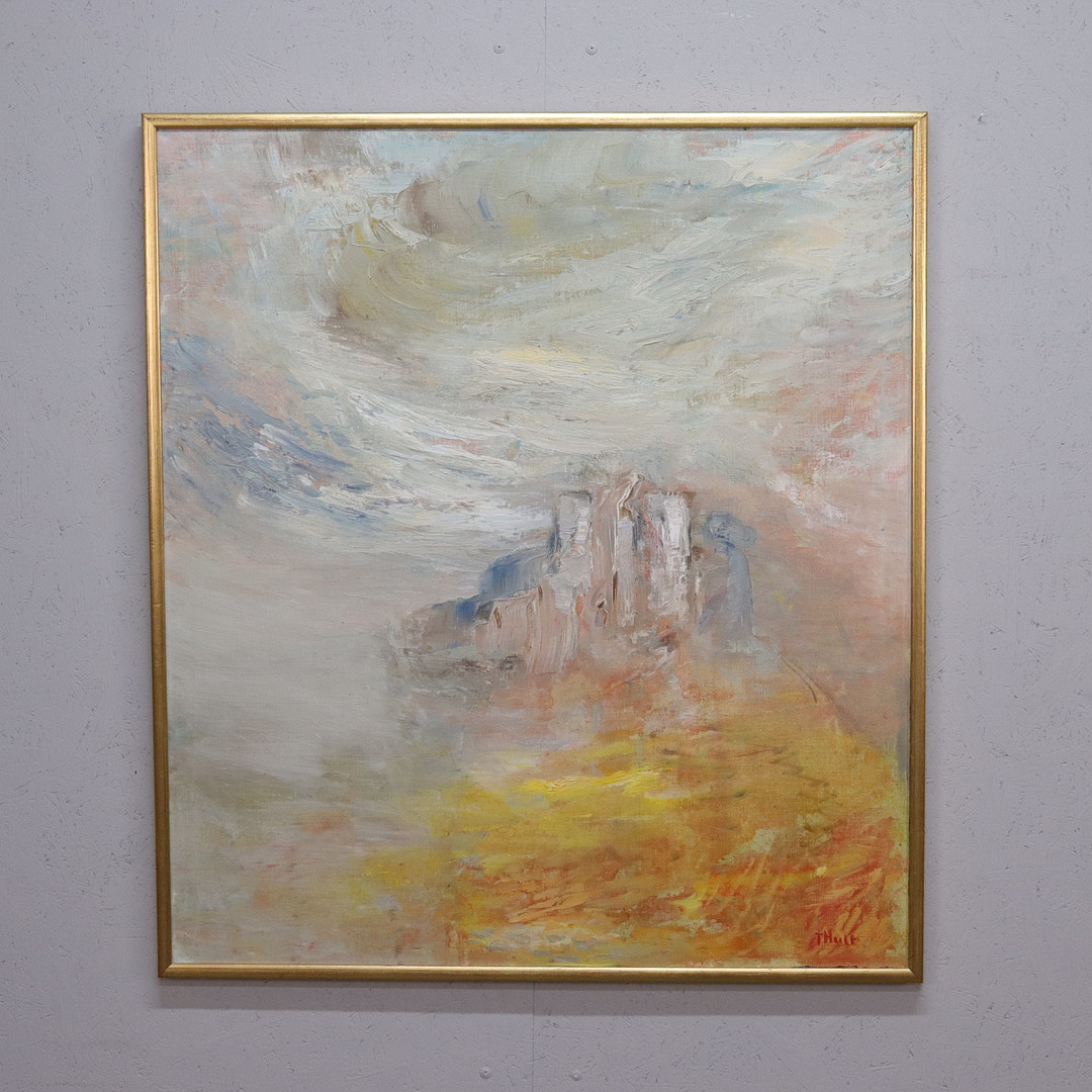 TORSTEN HULT. olja på duk, "Fata Morgana", komposition.