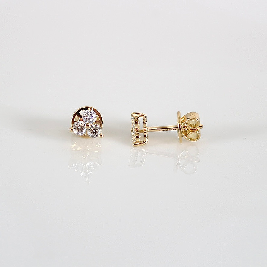 DIAMANTÖRHÄNGEN, ett par, 0,53ct, 18K.