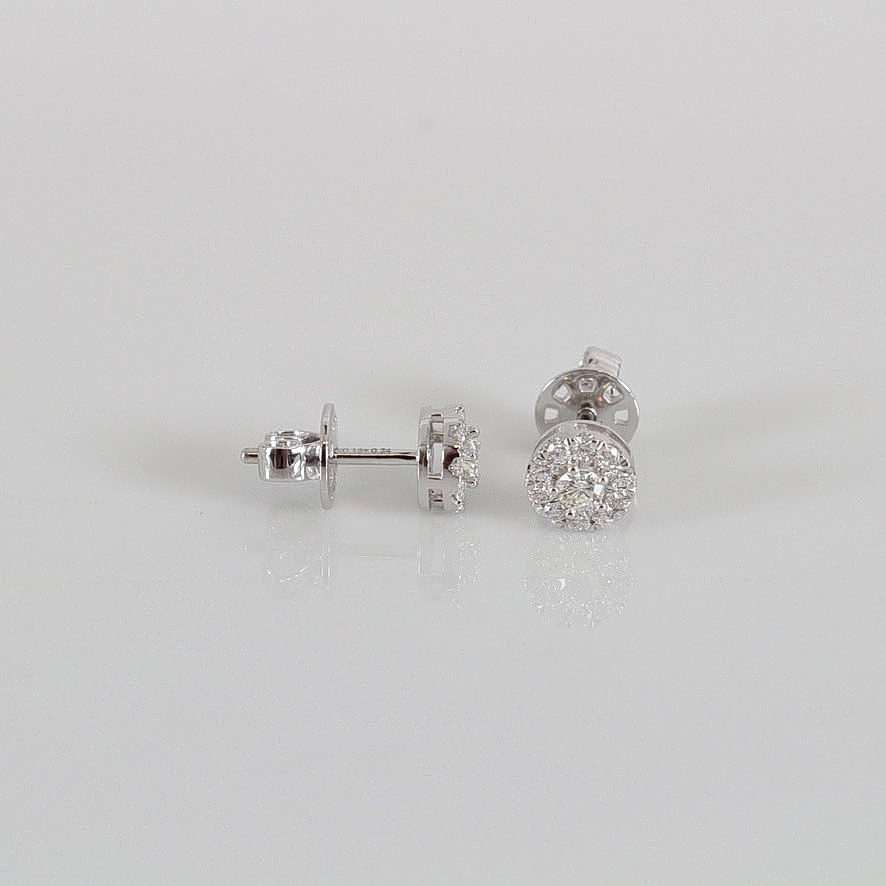 DIAMANTÖRHÄNGEN, 0,42ct, vitguld 18K.