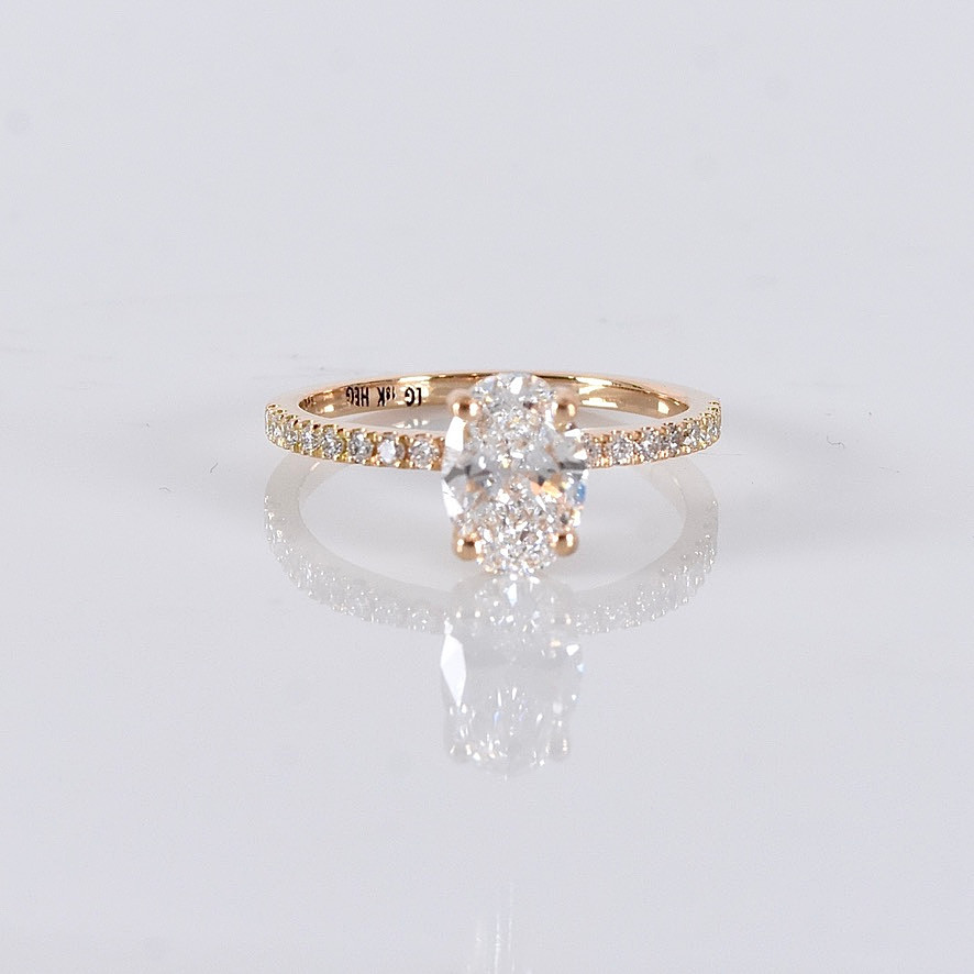 DIAMANTRING, 1,19ct, 18K, IGI Cert Labgrown.