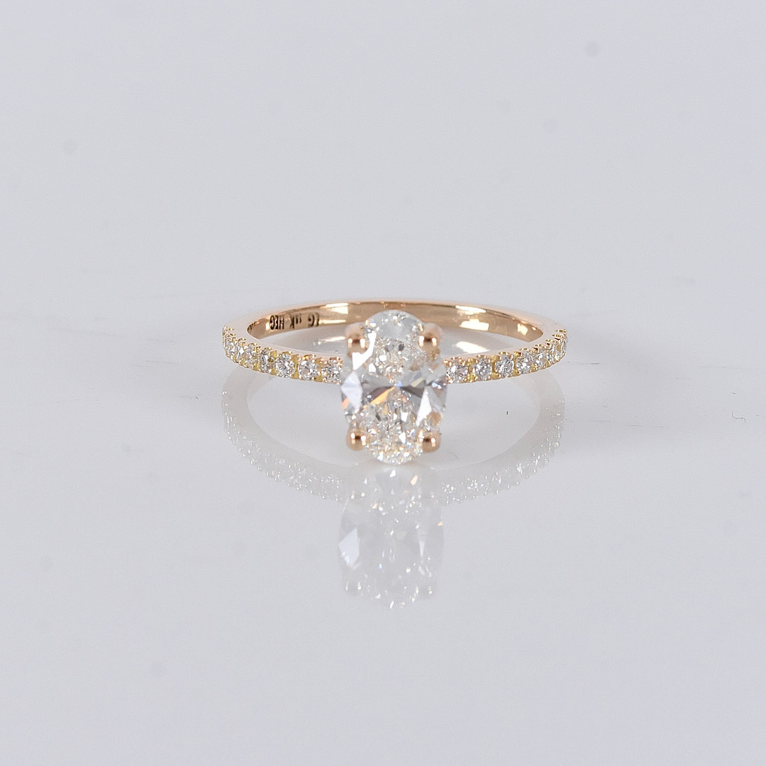 DIAMANTRING, 1,24ct, 18K, IGI Cert Labgrown.
