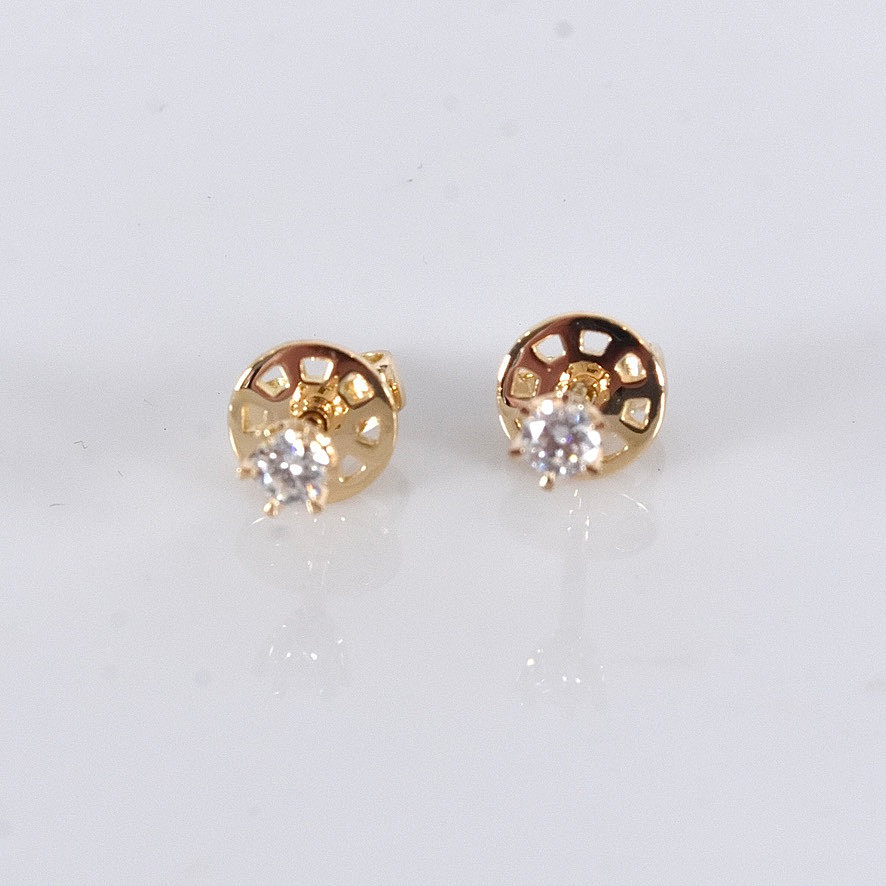 ENSTENSÖRHÄNGEN, 0,17ct, 18K.