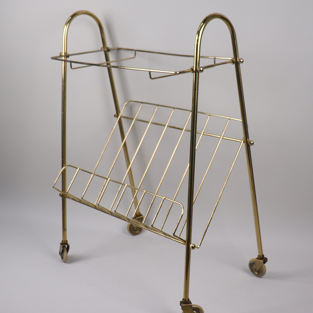 TIDNINGSSTÄLL, mässing, 1900-talets mitt.