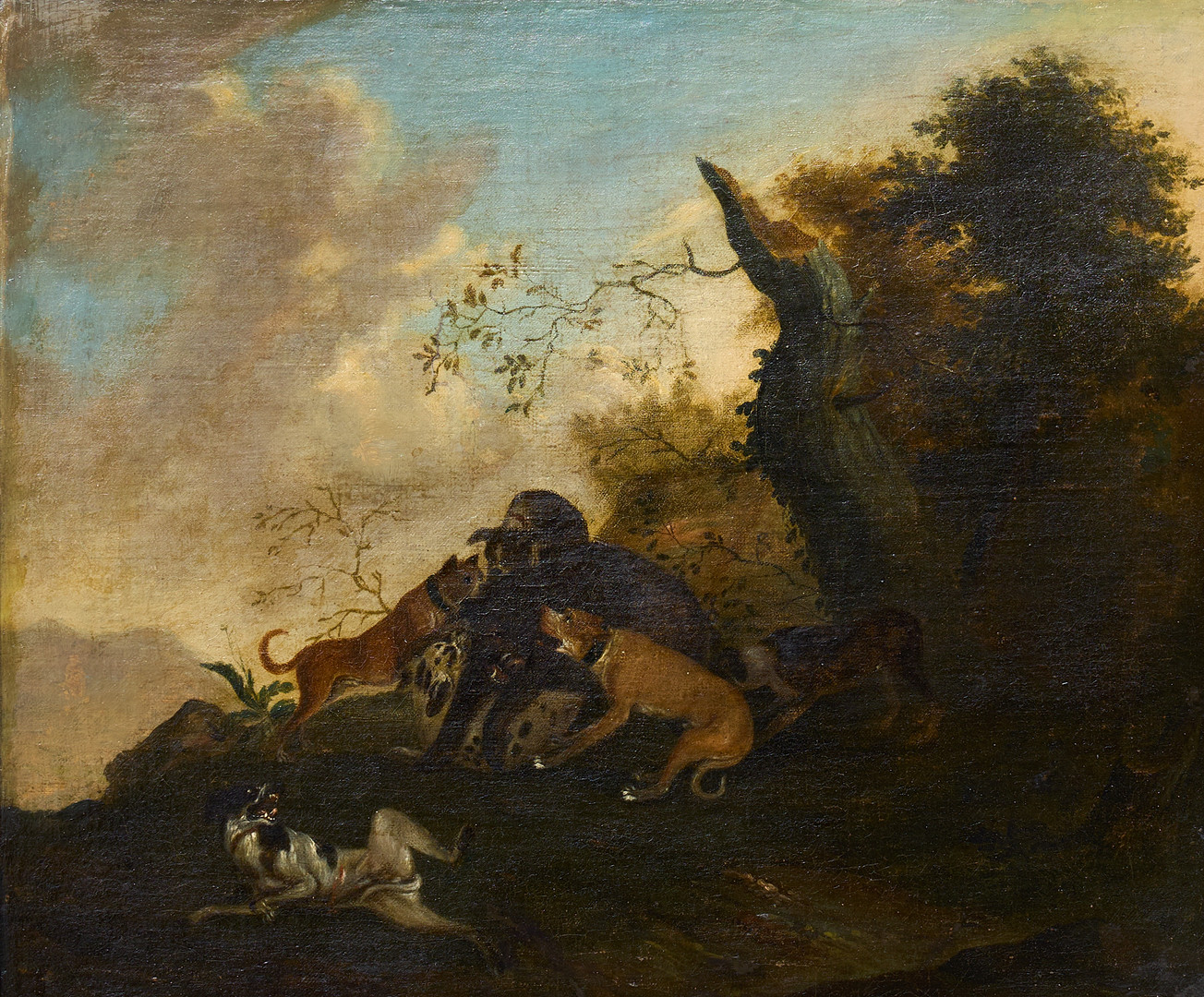 FRANS SNYDERS. HANS ART. Vildsvinsjakt.