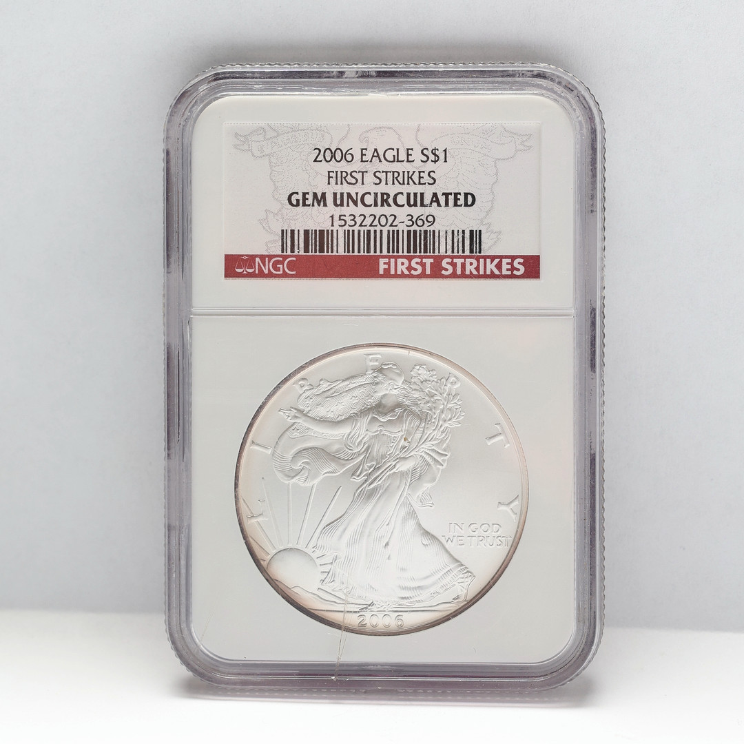 1 DOLLAR "AMERICAN SILVER EAGLE" 2006 USA, ocirkulerad.