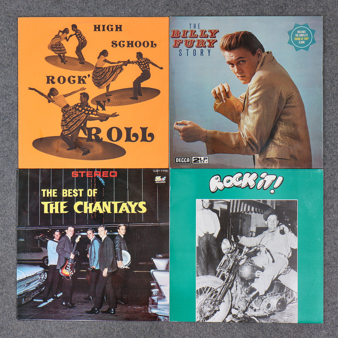 20 LP-SKIVOR, ROCKABILLY, ROCK N ROLL, JOHNNIE RAY, BOBBY LEE TRAMMELL, TEENTOWN HOP, JACK EARLS M.M.