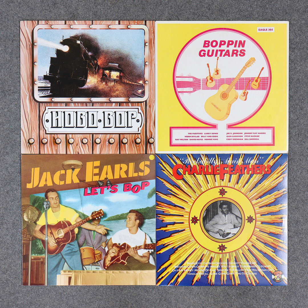 20 LP-SKIVOR, ROCKABILLY, ROCK N ROLL, JOHNNIE RAY, BOBBY LEE TRAMMELL, TEENTOWN HOP, JACK EARLS M.M.