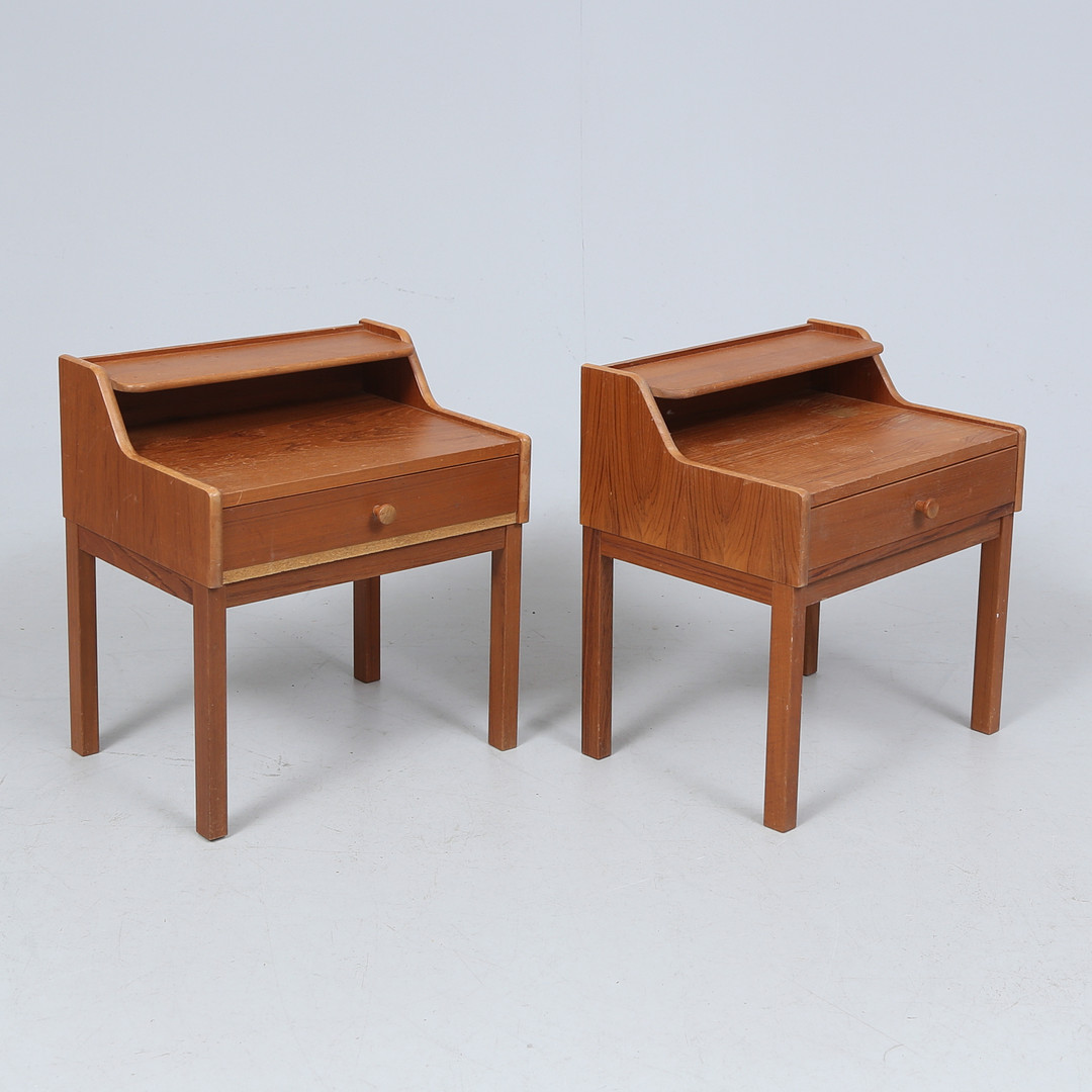 SÄNGBORD, ett par, 1950/60-tal.