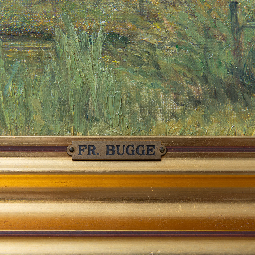 FRIDA BUGGE. (1874-1964). Olie på lærred. Danmark, 1953.