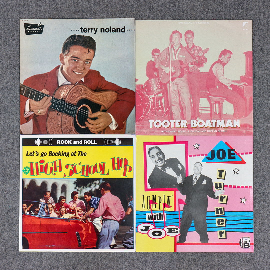 20 LP-SKIVOR, ROCKABILLY, ROCK N ROLL, GENE SIMMONS, PAT BOONE, MAMA ROCK, JACK SCOTT, TERRY NOLAND M.M.