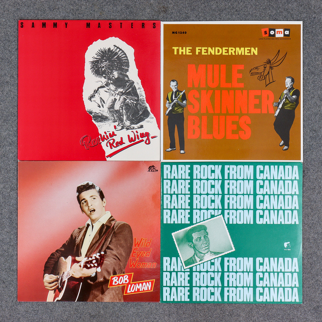 20 LP-SKIVOR, ROCKABILLY, ROCK N ROLL, TEN LONG FINGERS, EDDIE COCHRAN, BUZZ CLIFFORD, SAMMY MASTERS M.M.