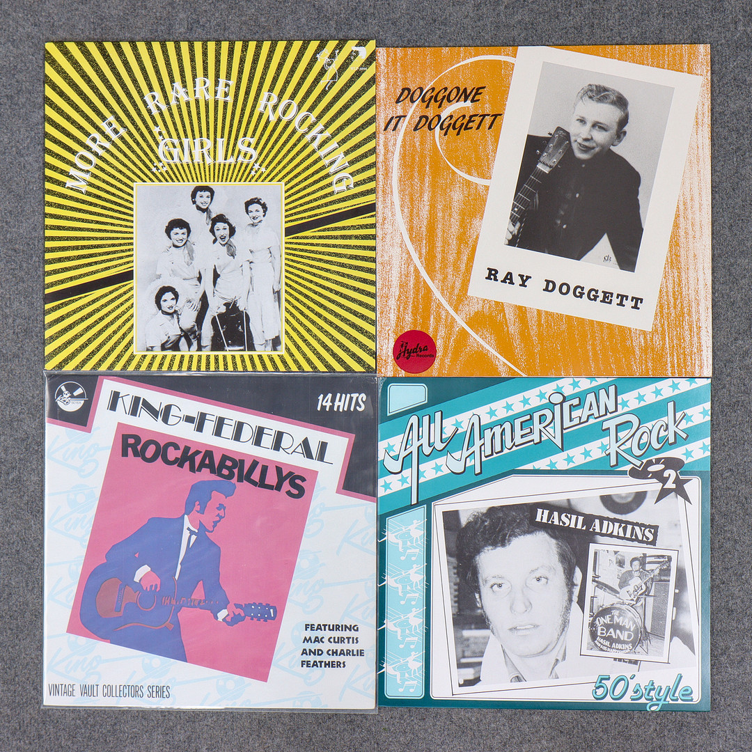 20 LP-SKIVOR, ROCKABILLY, ROCK N ROLL, TEN LONG FINGERS, EDDIE COCHRAN, BUZZ CLIFFORD, SAMMY MASTERS M.M.
