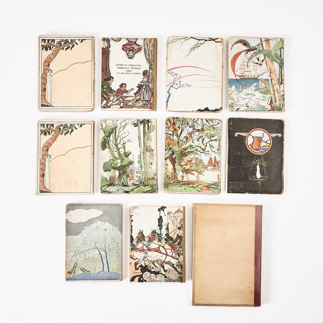 FICKBÖCKER, 11 st., 1920/30-tal, franska, bland annat Victor Hugo, Rousseau.