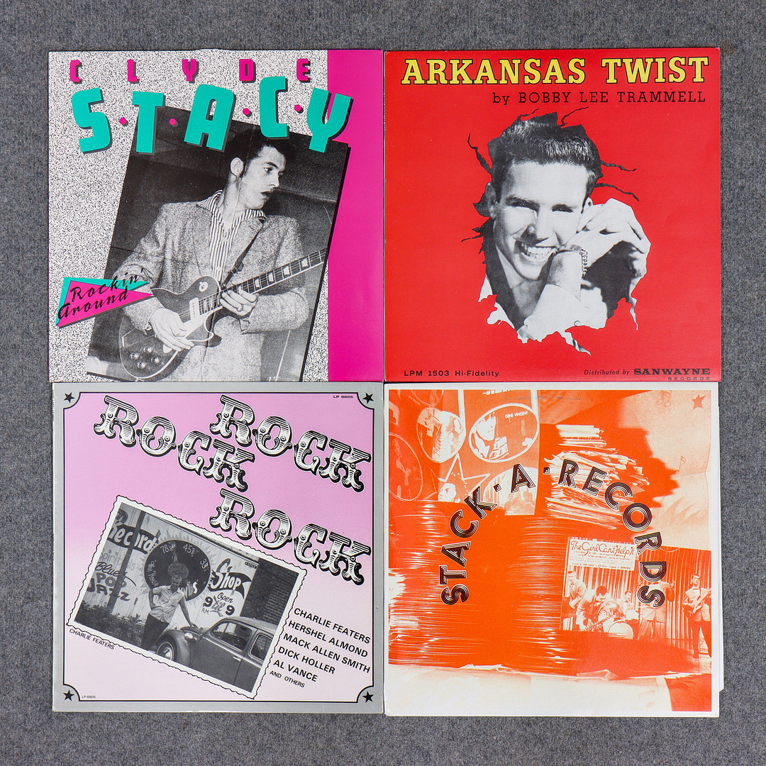 20 LP-SKIVOR, ROCKABILLY, ROCK N ROLL, SURFIN U.S.A, EDDIE BOND, BUDDY HOLLY M.M.