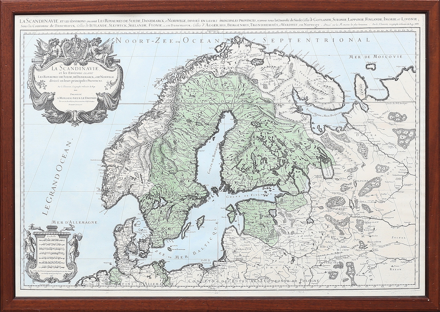 HUBERT JAILLOT. EFTER. "La Scandinavie et les Environs". Reproduktion.