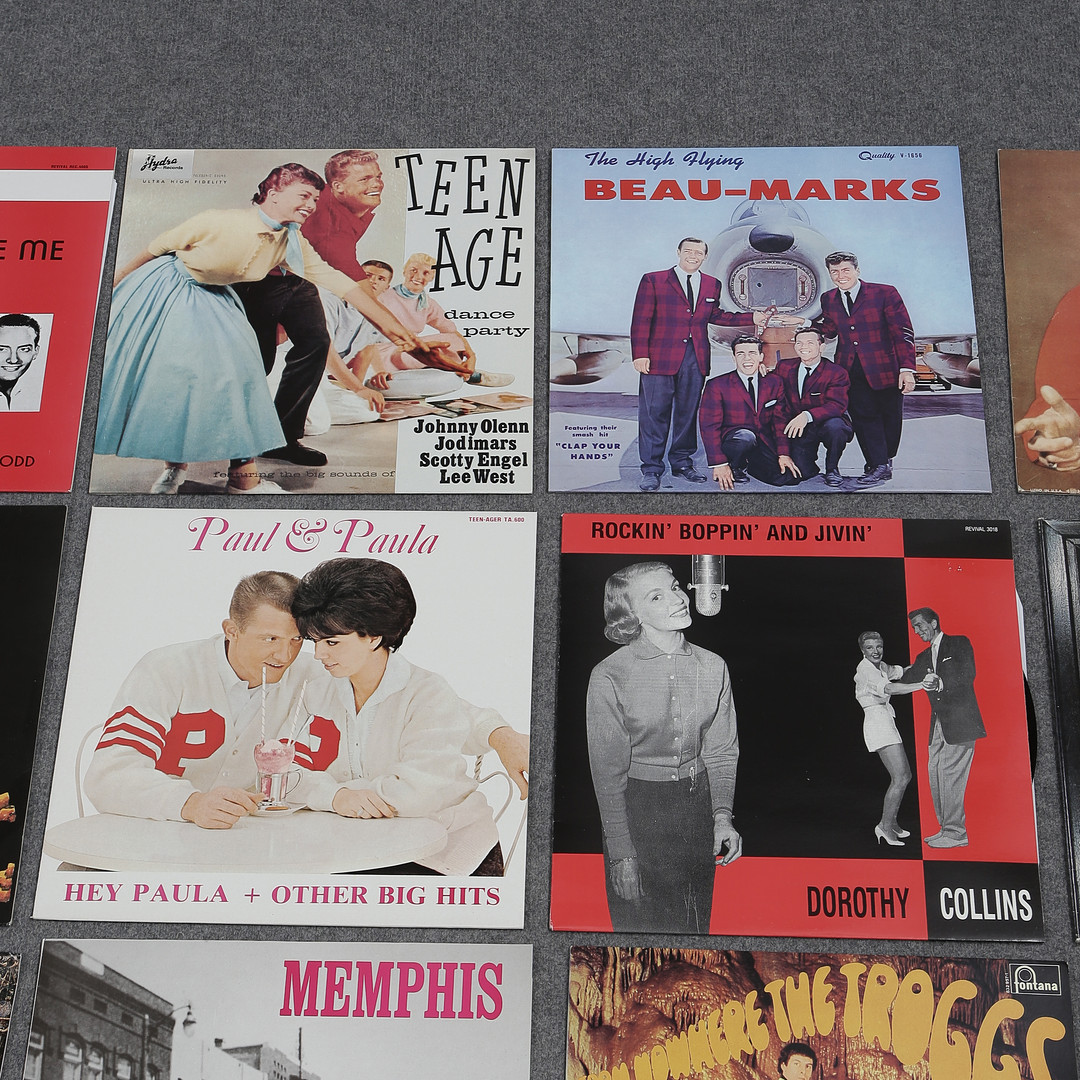 20 LP-SKIVOR, ROCKABILLY, ROCK N ROLL, THE BIG RUMBLE, RAY SMITH, BOB LUMAN, THE PHANTOM M.M.