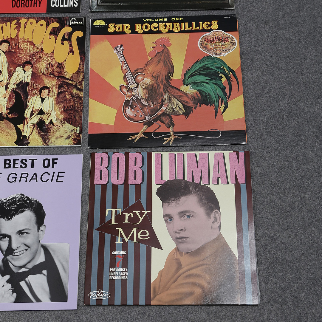 20 LP-SKIVOR, ROCKABILLY, ROCK N ROLL, THE BIG RUMBLE, RAY SMITH, BOB LUMAN, THE PHANTOM M.M.