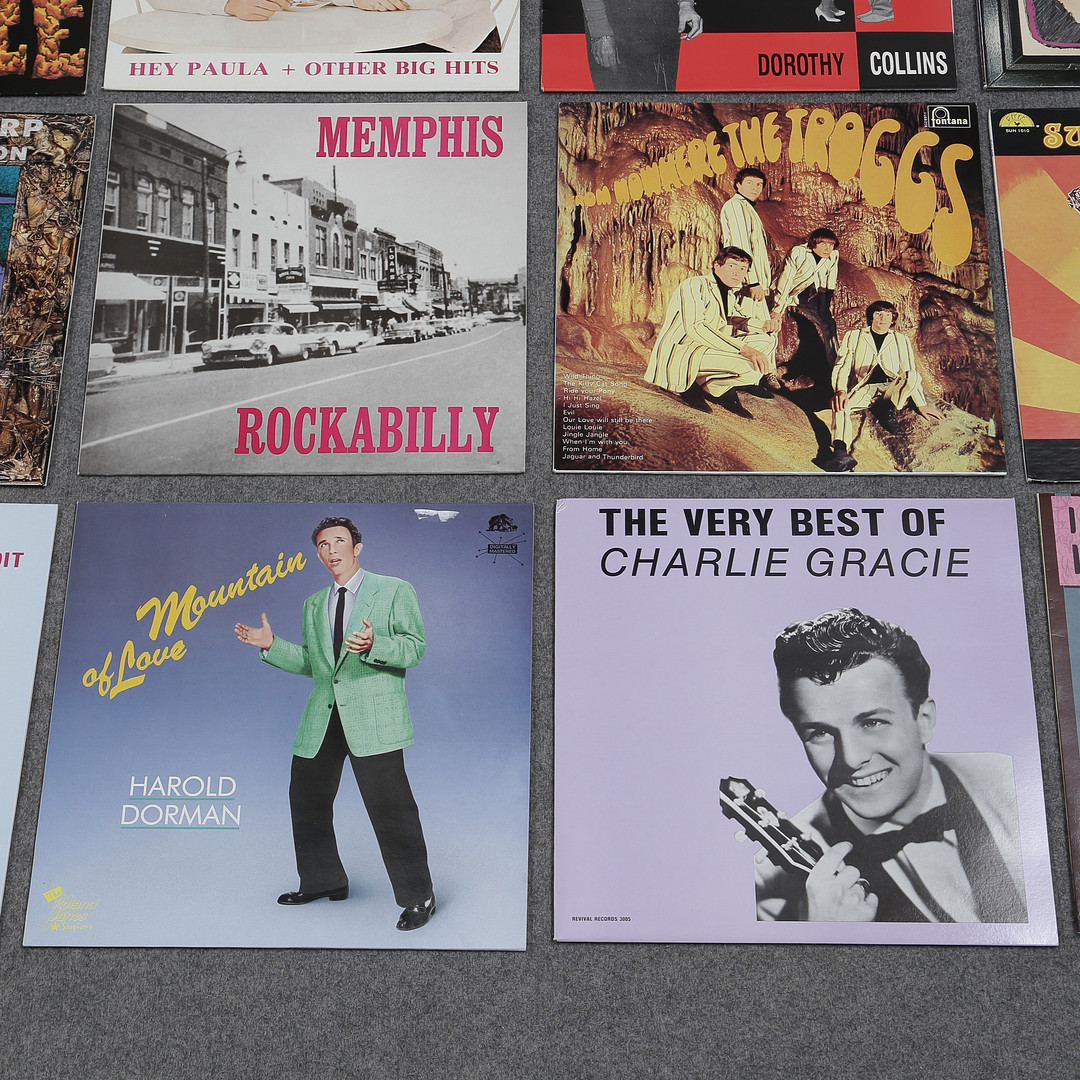 20 LP-SKIVOR, ROCKABILLY, ROCK N ROLL, THE BIG RUMBLE, RAY SMITH, BOB LUMAN, THE PHANTOM M.M.