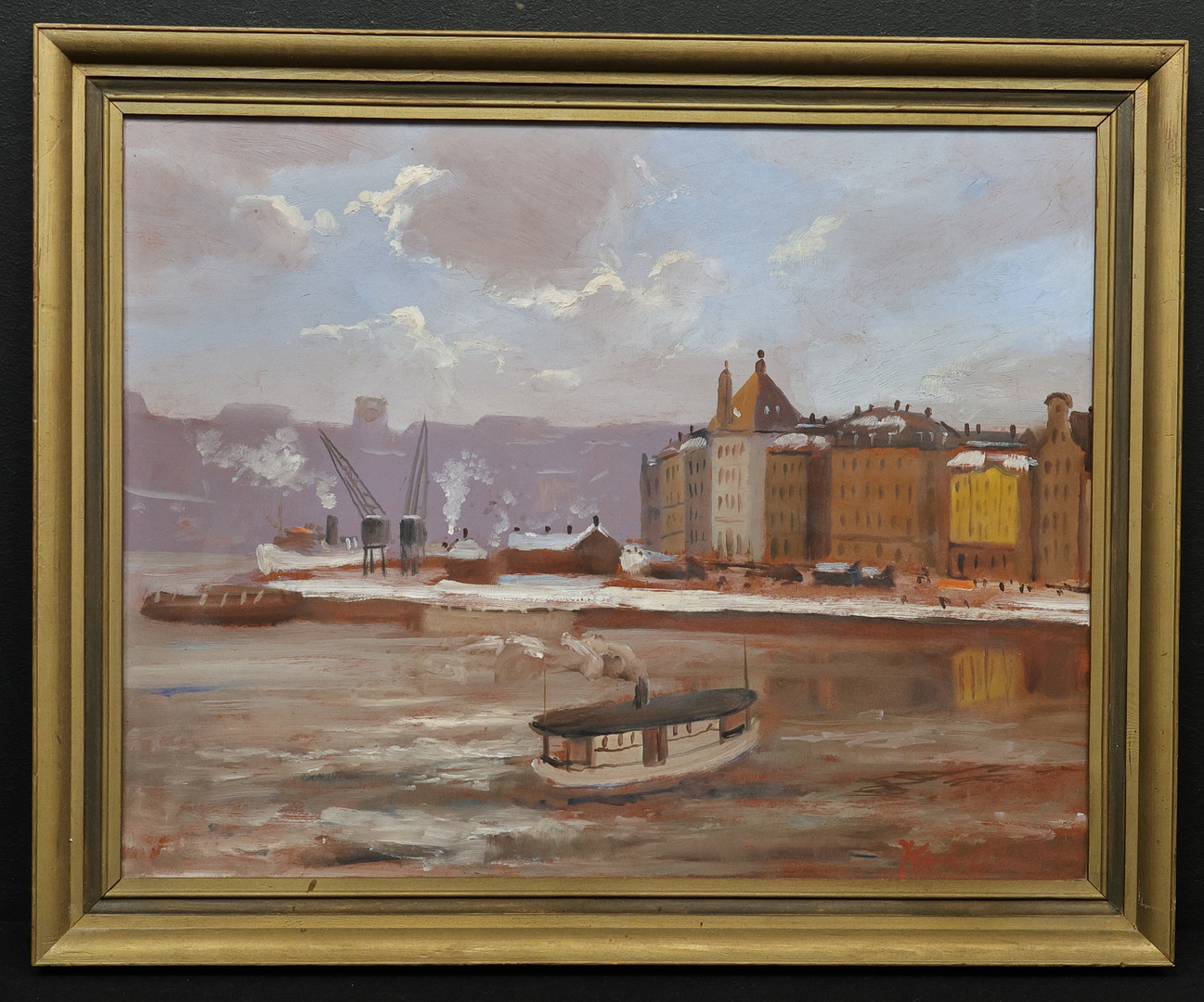 KARL ABEL ANDERSSON. (Säter 1893-1947 Stockholm), olja på pannå, signerad.