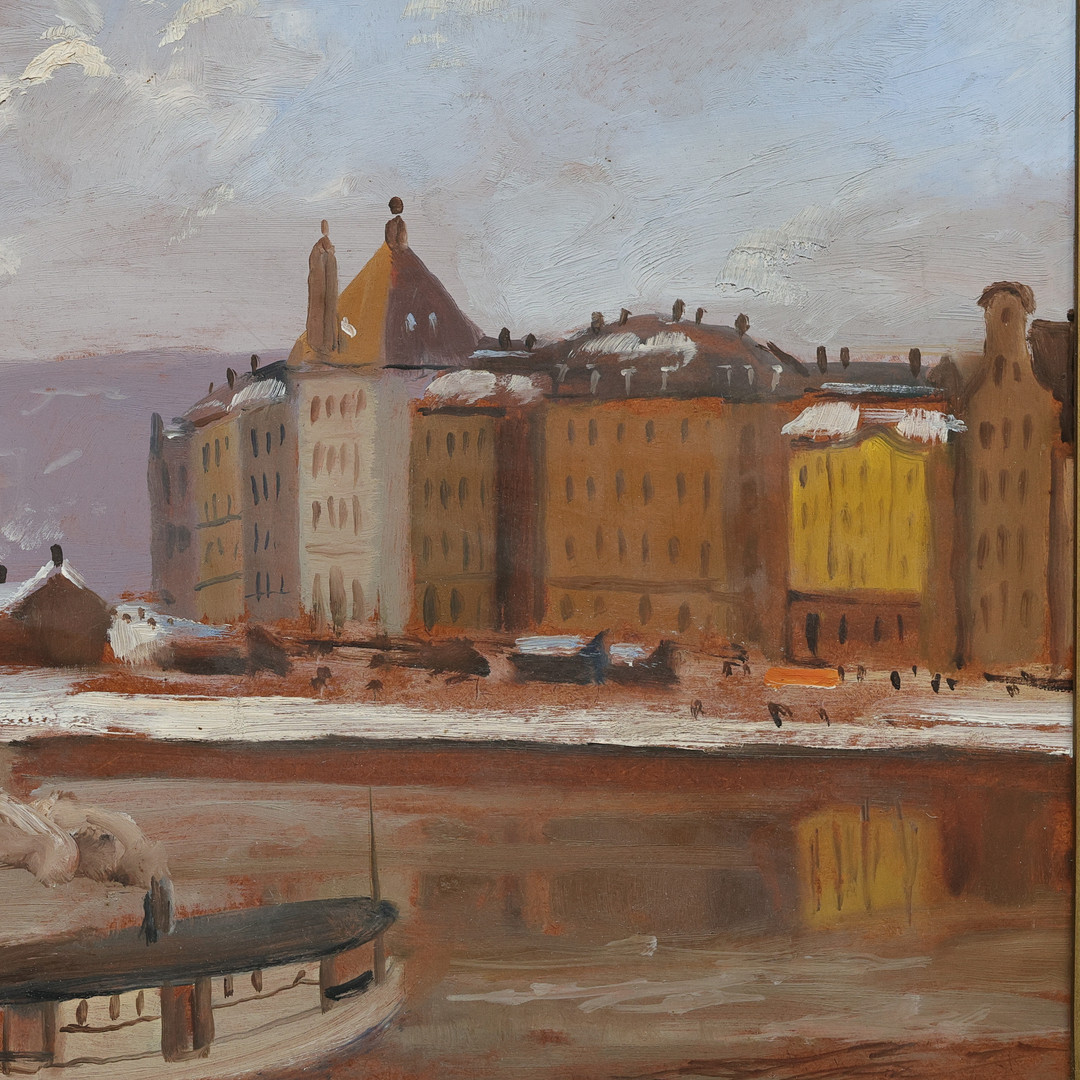 KARL ABEL ANDERSSON. (Säter 1893-1947 Stockholm), olja på pannå, signerad.