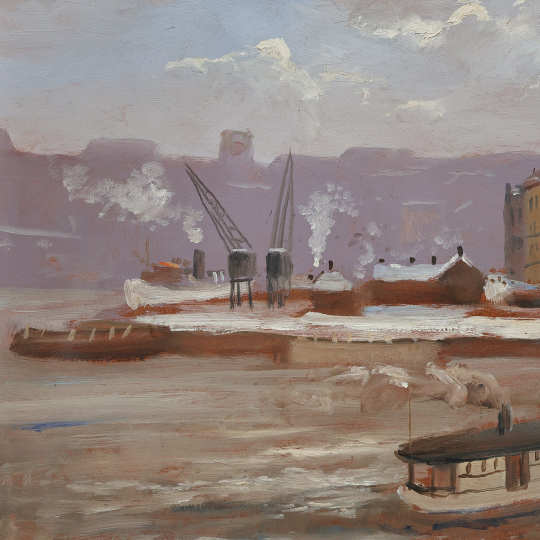 KARL ABEL ANDERSSON. (Säter 1893-1947 Stockholm), olja på pannå, signerad.