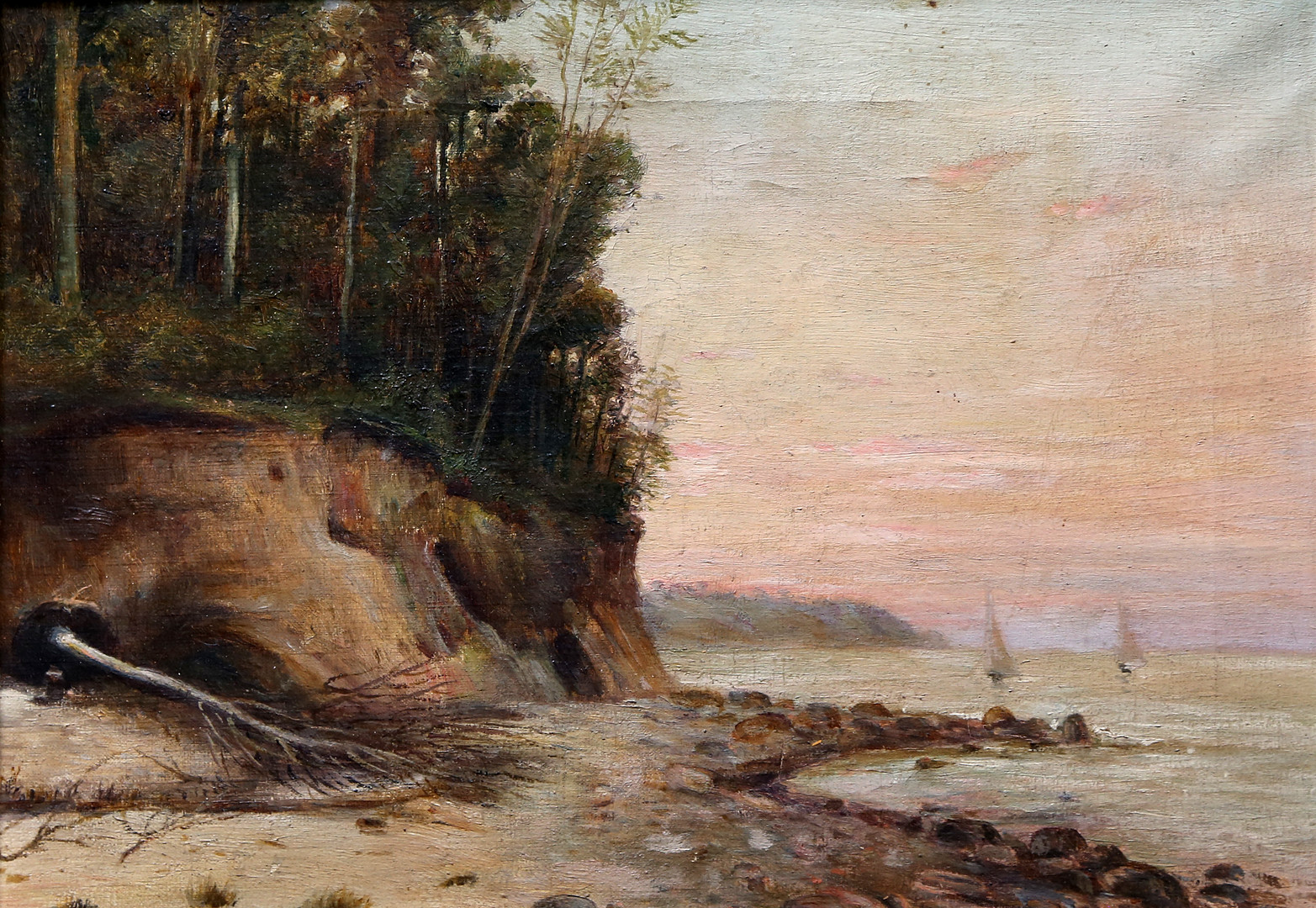 SPANISH SCHOOL, 19TH CENTURY. Seaside landscape.