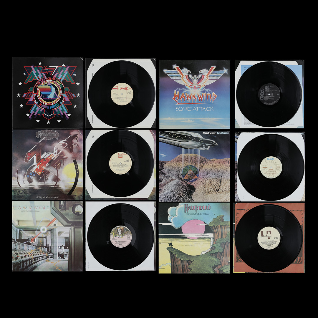 6 LP-SKIVOR, HAWKWIND.