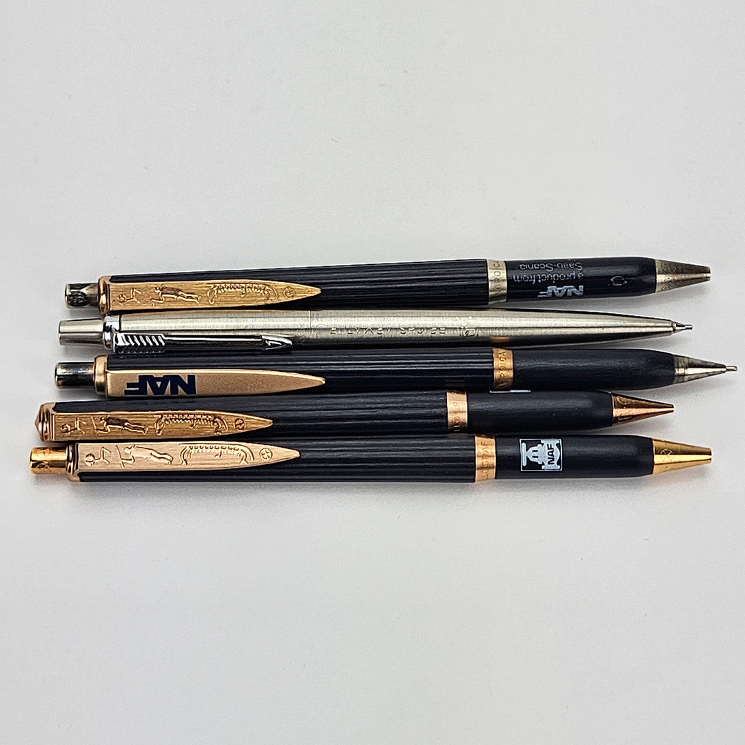 PENNOR, 5 st, Parker och Ballograf Nordica.