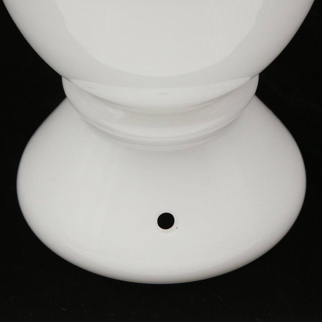 BORDSLAMPA "ÄGG I ÄGGKOPP" GLAS (22cm) FLYGSFORS (ORREFORS) 1970-TAL.