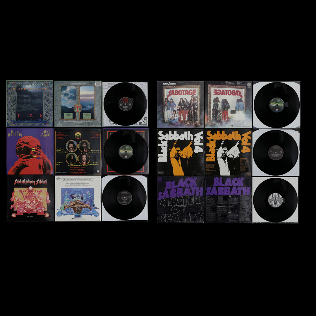 6 LP-SKIVOR, BLACK SABBATH.