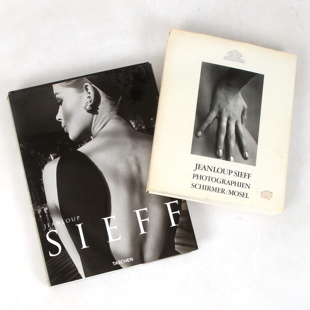 JEANLOUP SIEFF. Fotoböcker, 2 st, "40 Years of Photography". "Fotographien".