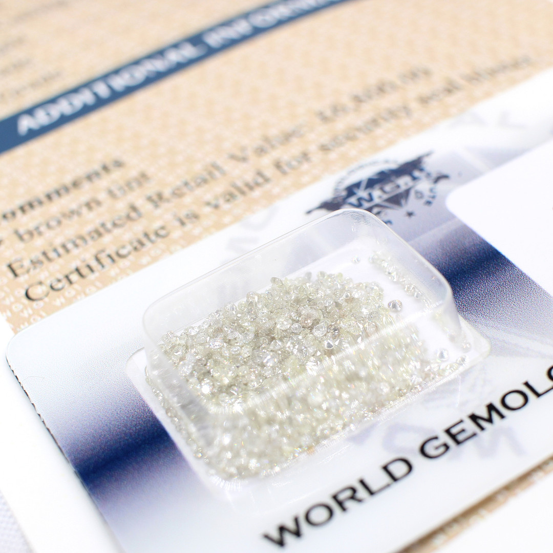 A PARCEL OF CERTIFIED DIAMONDS 6.74CT.