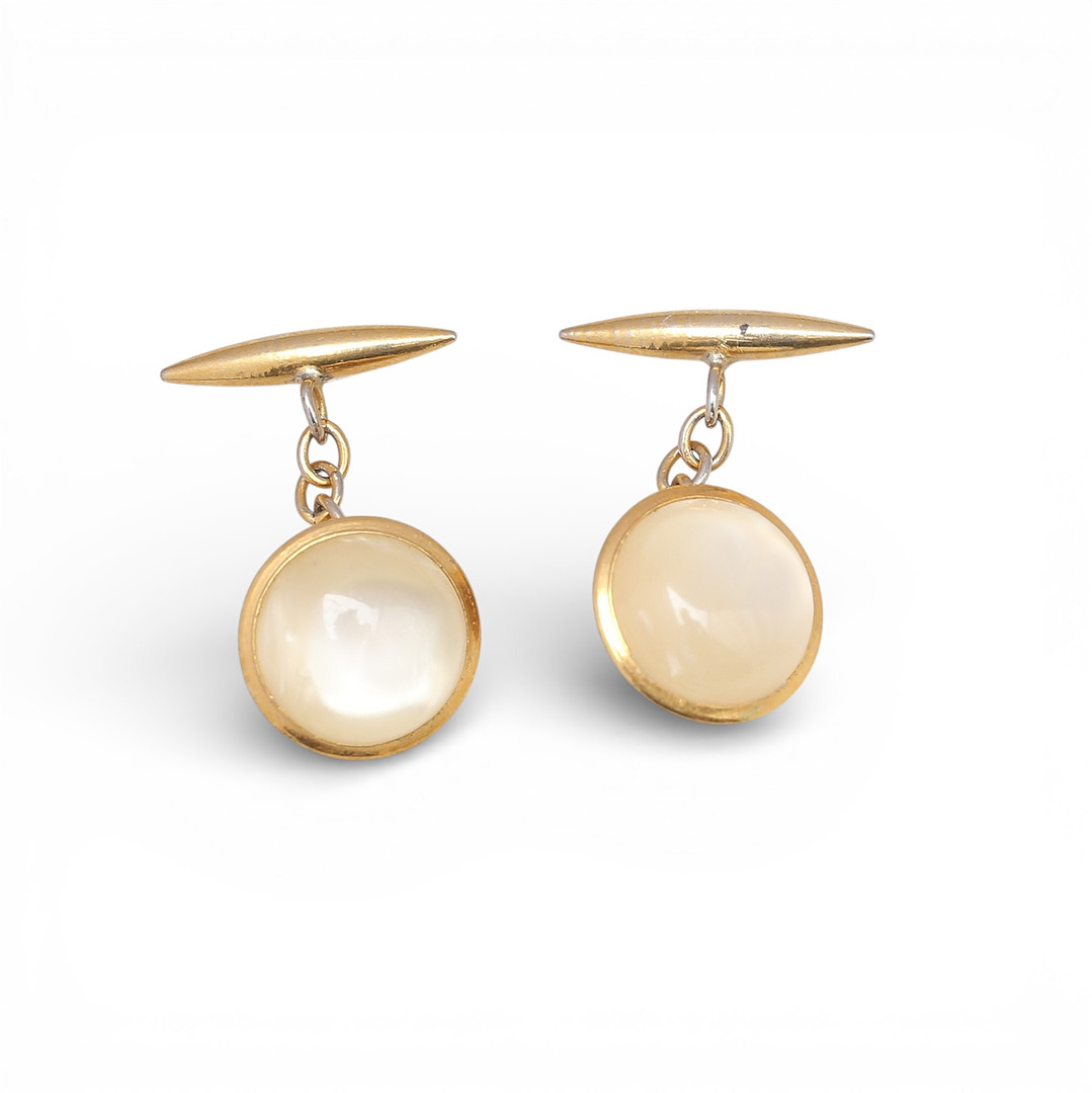 Pair of costume jewellery cufflinks.