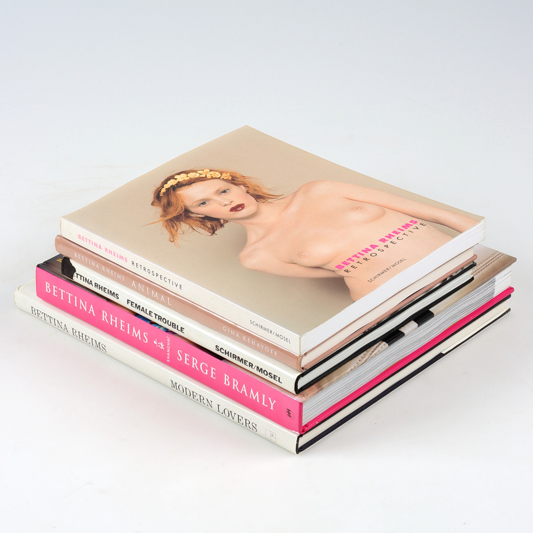 BETTINA RHEIMS. Fotoböcker, 5 st, "Animal", "Retrospective", "Female Trouble", "Modern Lovers", "Shanghai".