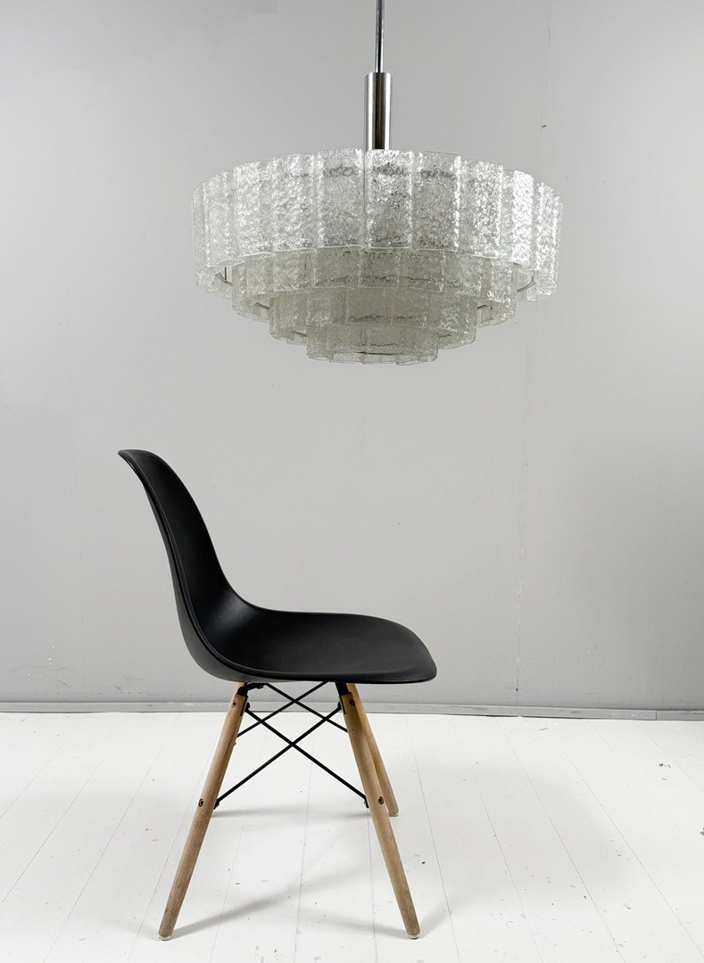 Mid Century Deckenlampe/Kronleuchter von Doria Leuchten, Deutschland, 1970er Jahre.