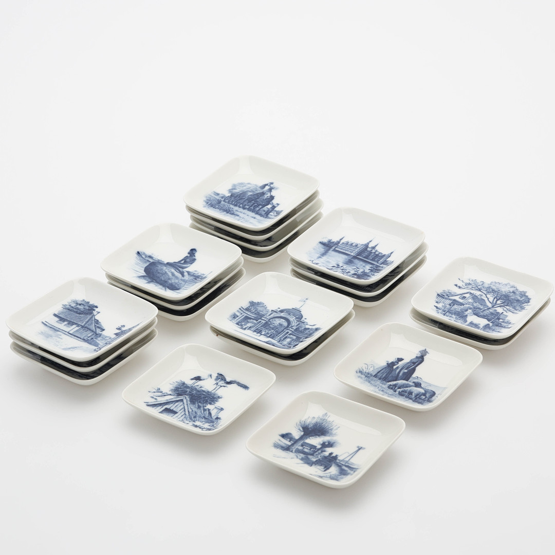 SAMLARTALLRIKAR, 20 st, porslin, Royal Copenhagen, Danmark.