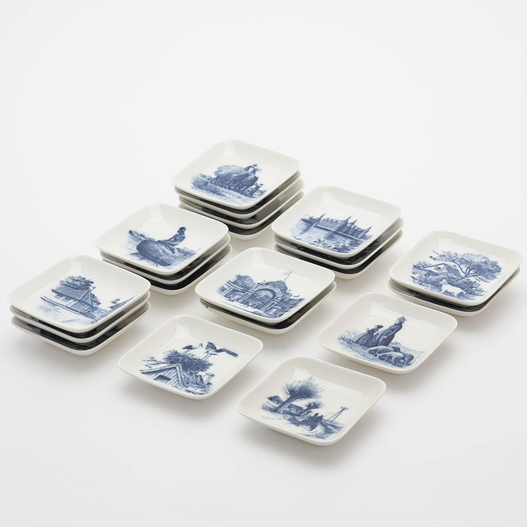 SAMLARTALLRIKAR, 20 st, porslin, Royal Copenhagen, Danmark.